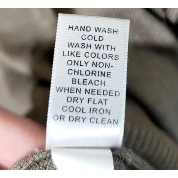 Banana Republic Silk Cashmere Sweater L Gray Stretch Breathable Classic Pullover - Picture 9 of 11